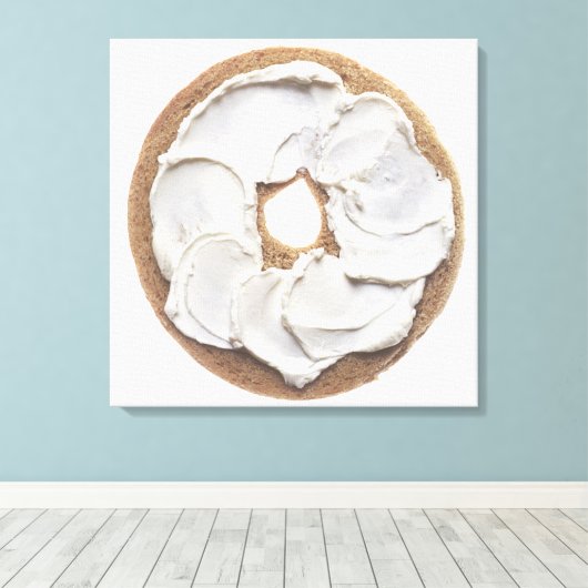 Toile Bagel with Cream Cheese (Insitu (Plancher de Bois))