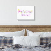 Toile Baguette magique personnalisée de couronne d'alpha (Insitu(Chambre))