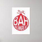 Toile Bah Humbug décoration de Noël Snowflak (Recto)