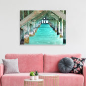 Toile Bahamas Pier et Turquoise Ocean (Insitu(Salon))