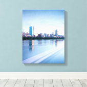 Toile Baie de Boston Back sur Charles (Insitu (Plancher de Bois))
