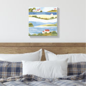 Toile Baie de Cape Cod | Aquarelle côtière océanique (Insitu(Chambre))