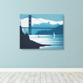 TOILE BAIE DE FRISCO #1 (Insitu (Plancher de Bois))