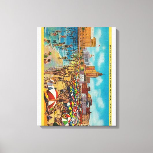 Toile Baignade dans le lagon, Long Beach (Recto)