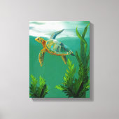Toile Baignade de tortue marine - Ocean Wall Art Envelop (Recto)