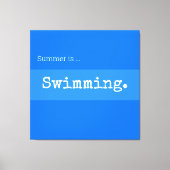 Toile BAIGNADE Sporty Bleu clair Bleu Été Stripes (Recto)