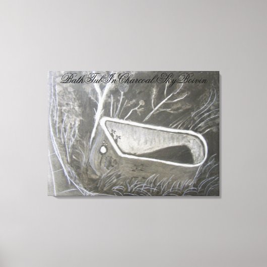 Toile Baignoire au charbon de bois (Recto)