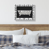 Toile Baignoire en noir et blanc (Insitu(Chambre))