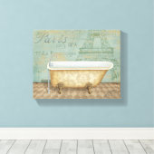 Toile Baignoire vintage Brown (Insitu (Plancher de Bois))