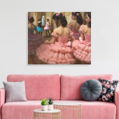 Toile Bailarinas en una gran sala de estilo rocóco (Insitu(Salon))