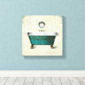 Toile Bain Parisien vintage (Insitu (Plancher de Bois))