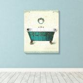 Toile Bain Parisien vintage (Insitu (Plancher de Bois))
