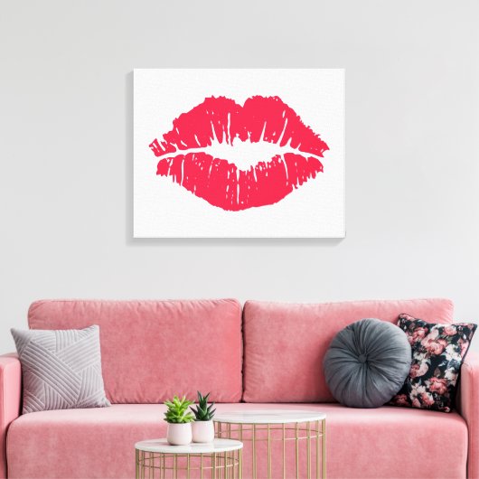 Toile Baiser à lèvres (Insitu(Salon))