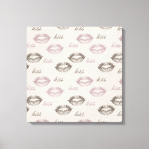 Toile Baiser les lèvres