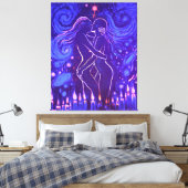 Toile Baiser lesbienne passionnée (Insitu(Chambre))