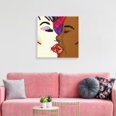 Toile Baiser romantique | Romance interraciale (Insitu(Salon))