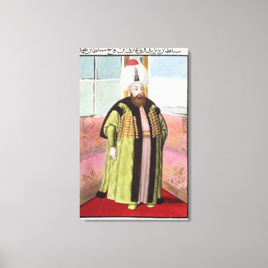 Toile Bajazet (Bayezid) II (c.1447-1512) appelé 'Adli', (Recto)