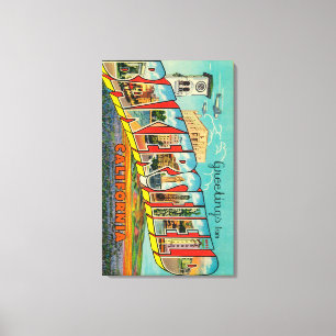 Toile Bakersfield, Californie - Scènes de grandes lettre