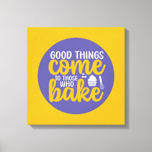 Toile Baking Boulangerie Cuisine Typographie Retro Art (Recto)