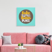 Toile Baking Boulangerie Typographie Retro Wall Art (Insitu(Salon))