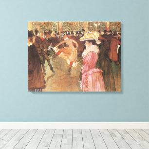 Toile Bal au cabaret by Toulouse Lautrec