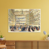 Toile Bal masqué au théâtre Fenice, Venise, 19e (Insitu(Salon))
