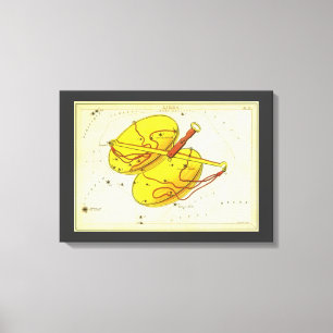 Toile Balance de la constellation vintage Libra Urania's