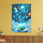Toile Balancement Céleste : Rêver au-dessus de la Terre (Insitu(Salon))