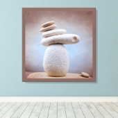 Toile Balancing Stones Carré + vos idées (Insitu (Plancher de Bois))