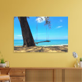 Toile Balançoires et arbre sur le sable (Insitu(Salon))