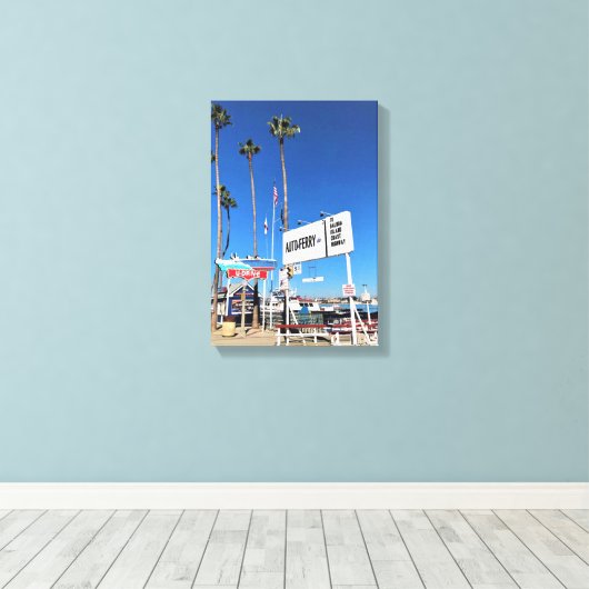 Toile Balboa Island Ferry, Newport Beach, Californie (Insitu (Plancher de Bois))