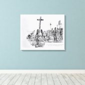 Toile Balboa Mise en place de la Croix sur le rivage (Insitu (Plancher de Bois))