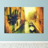 Toile Balcon du Canal de Venise (Insitu (Plancher de Bois))