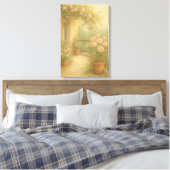 Toile Balcon romantique dans les tons pastel (Insitu(Chambre))