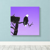 Toile Bald Eagle at Sunset - Art original de la faune (Insitu (Plancher de Bois))