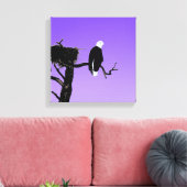 Toile Bald Eagle at Sunset - Art original de la faune (Insitu(Salon))