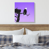 Toile Bald Eagle at Sunset - Art original de la faune (Insitu(Chambre))