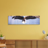 Toile Bald Eagle Chasse De Jour Au-Dessus Du Lac Canvas (Insitu(Salon))