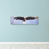 Toile Bald Eagle Chasse De Jour Au-Dessus Du Lac Canvas (Insitu (Plancher de Bois))