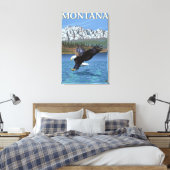 Toile Bald Eagle Diving - Montana (Insitu(Chambre))