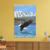 Toile Bald Eagle Diving - Skagit Valley, Washington (Insitu(Salon))