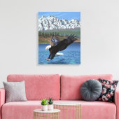Toile Bald Eagle Diving - West Yellowstone, MT (Insitu(Salon))
