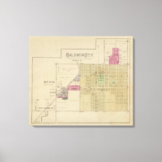 Toile Baldwin City, Comté de Douglas, Kansas (Recto)