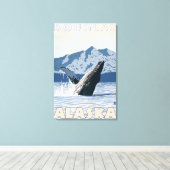 Toile Baleine à bosse - Douglas, Alaska (Insitu (Plancher de Bois))