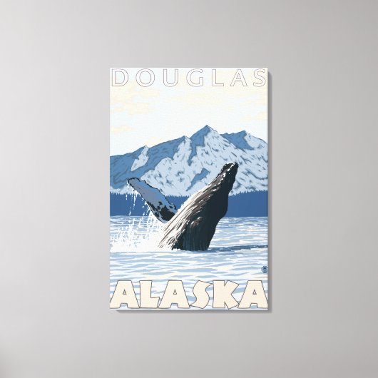 Toile Baleine à bosse - Douglas, Alaska (Recto)