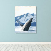 Toile Baleine à bosse - Douglas, Alaska (Insitu (Plancher de Bois))