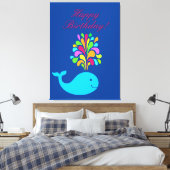 Toile Baleine amusante (Insitu(Chambre))