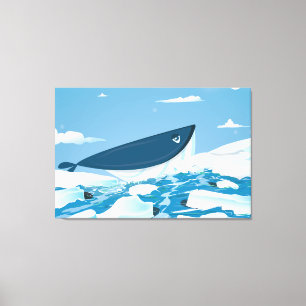 Toile Baleine arctique