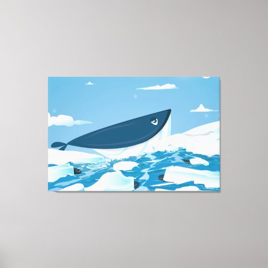 Toile Baleine arctique (Recto)