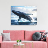 Toile baleine bleue (Insitu(Salon))